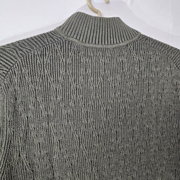 Tommy Bahama Men's Half Zip Pullover Sweater Size Large Cotton Knit Casual Green - Picture 6 of 12